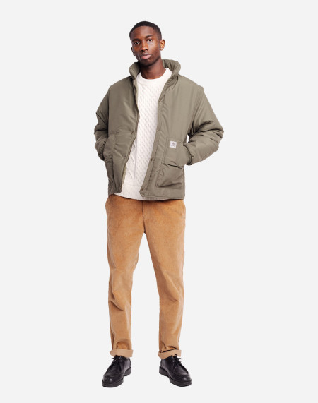 Khaki Boreas down jacket