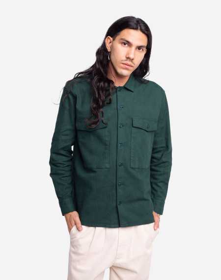 Chemise Dundee vert forêt