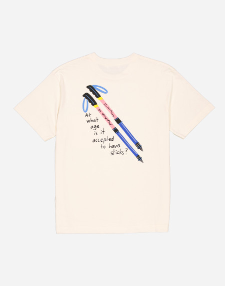 Oversized ivory Sticks t-shirt