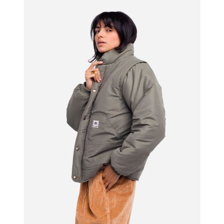 Khaki Boreas down jacket