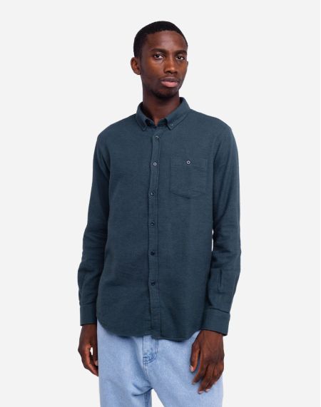 Chemise Classico Strato vert-canard