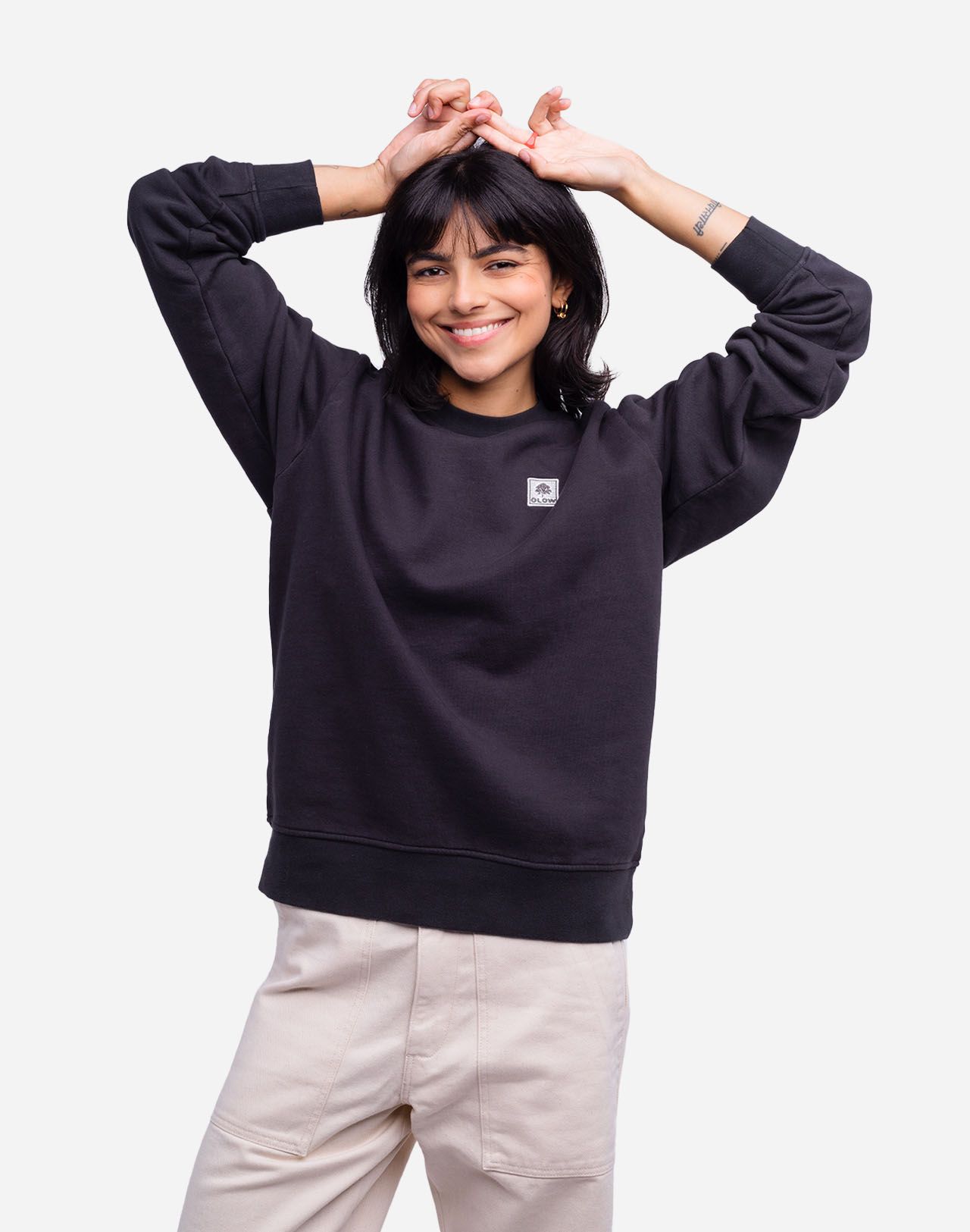 Carbon black Canopée sweatshirt