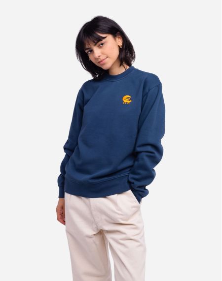 Indigo blue Father sweatshirt