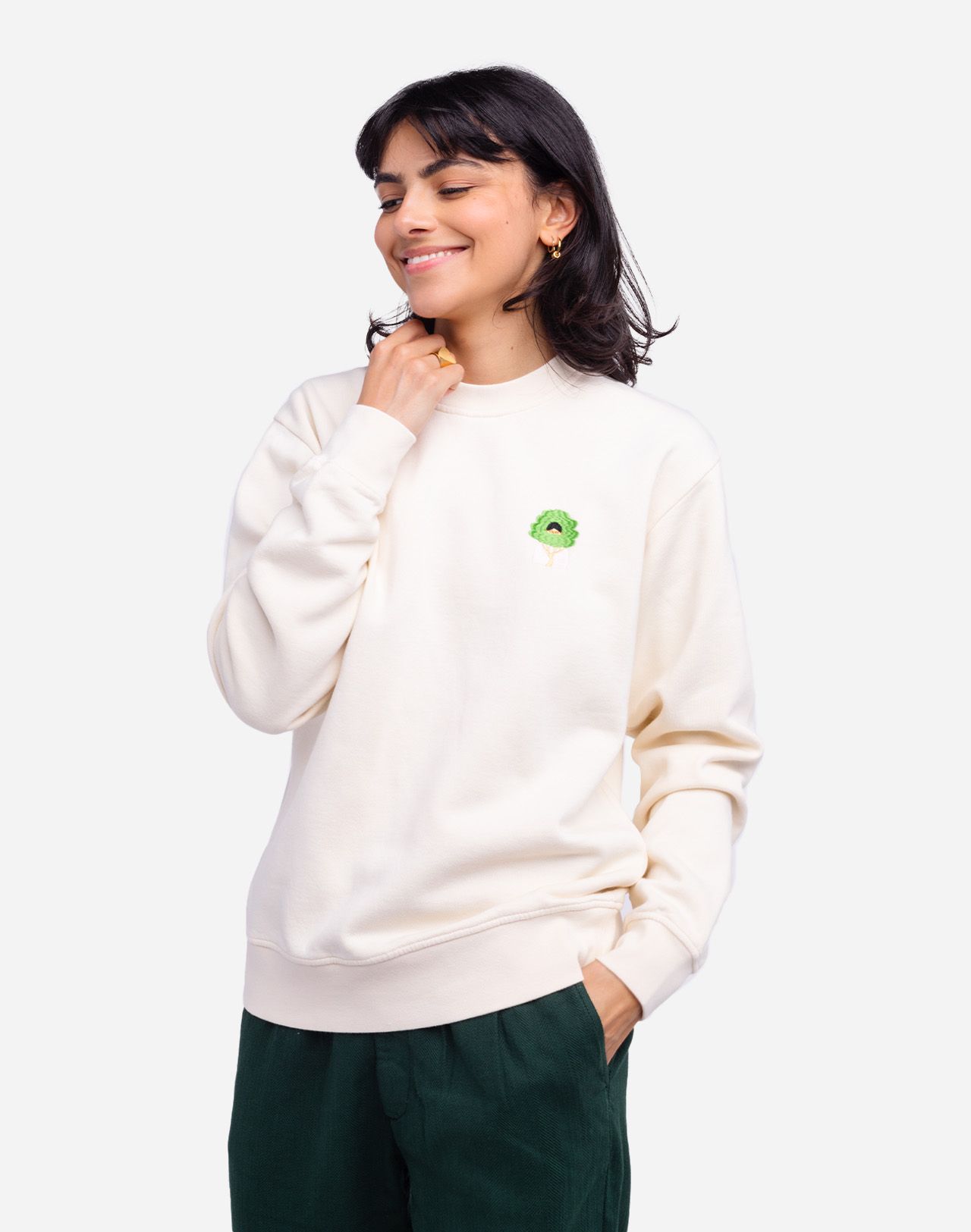 Ecru Green Head sweatshirt