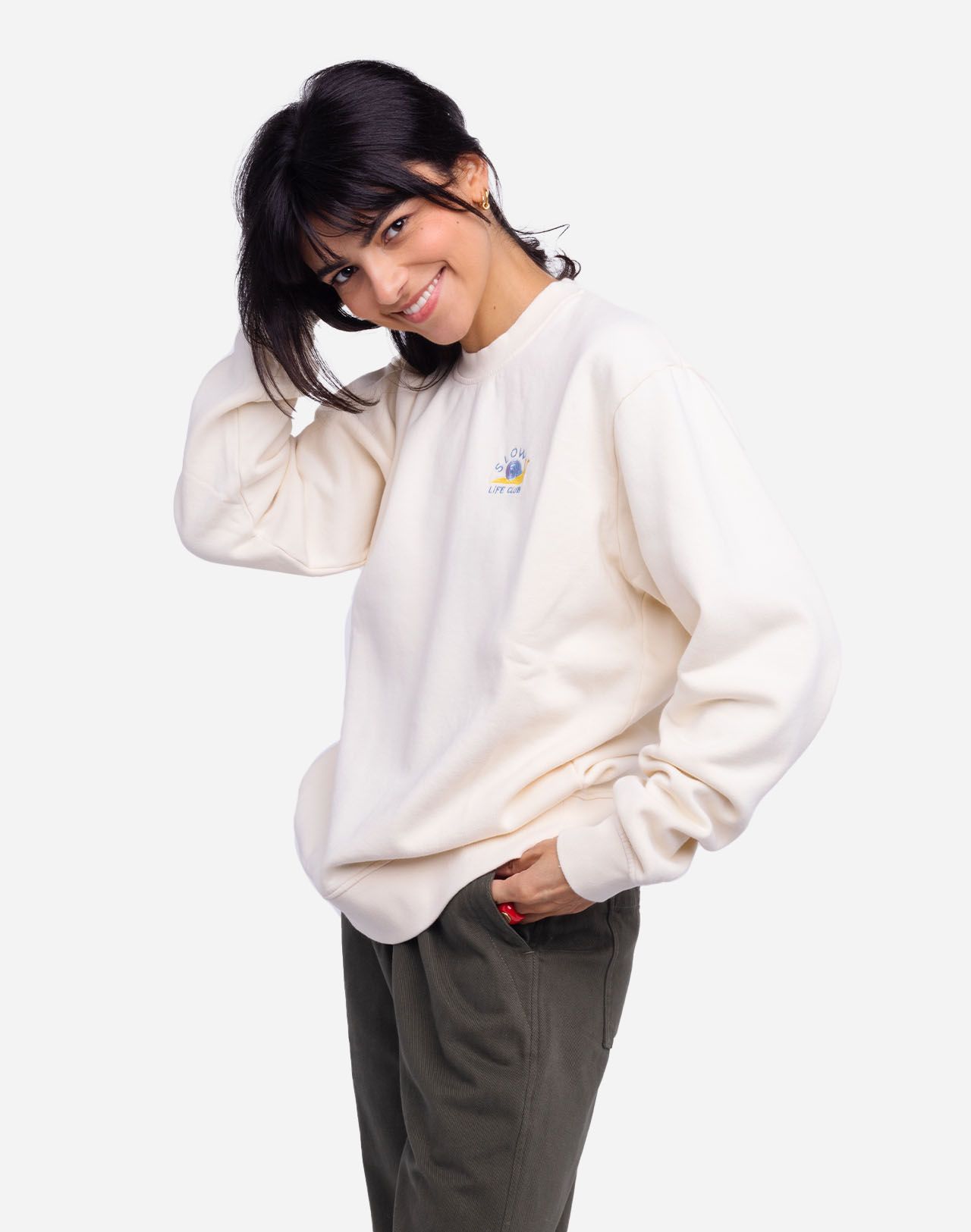 Ivory Slow Life sweatshirt