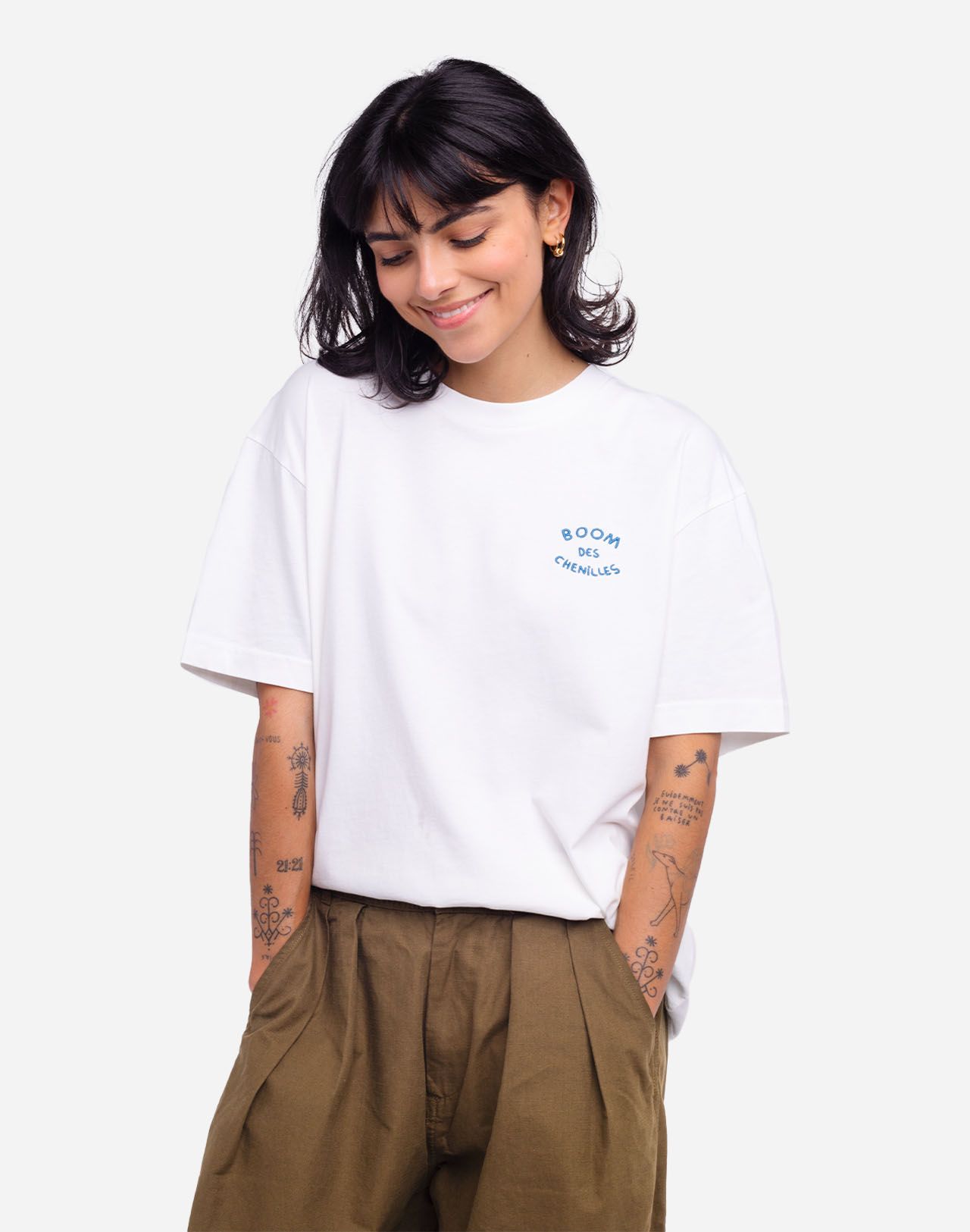 Oversized ecru Bool t-shirt