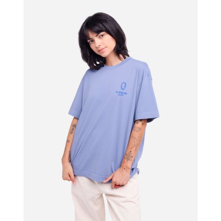 Oversized azure blue Capra t-shirt