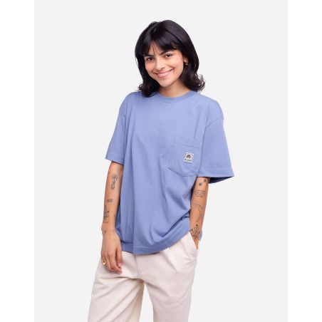 Oversized azure blue Canopée t-shirt