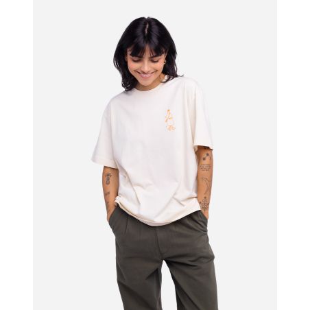 Oversized ivory Hiking trip t-shirt