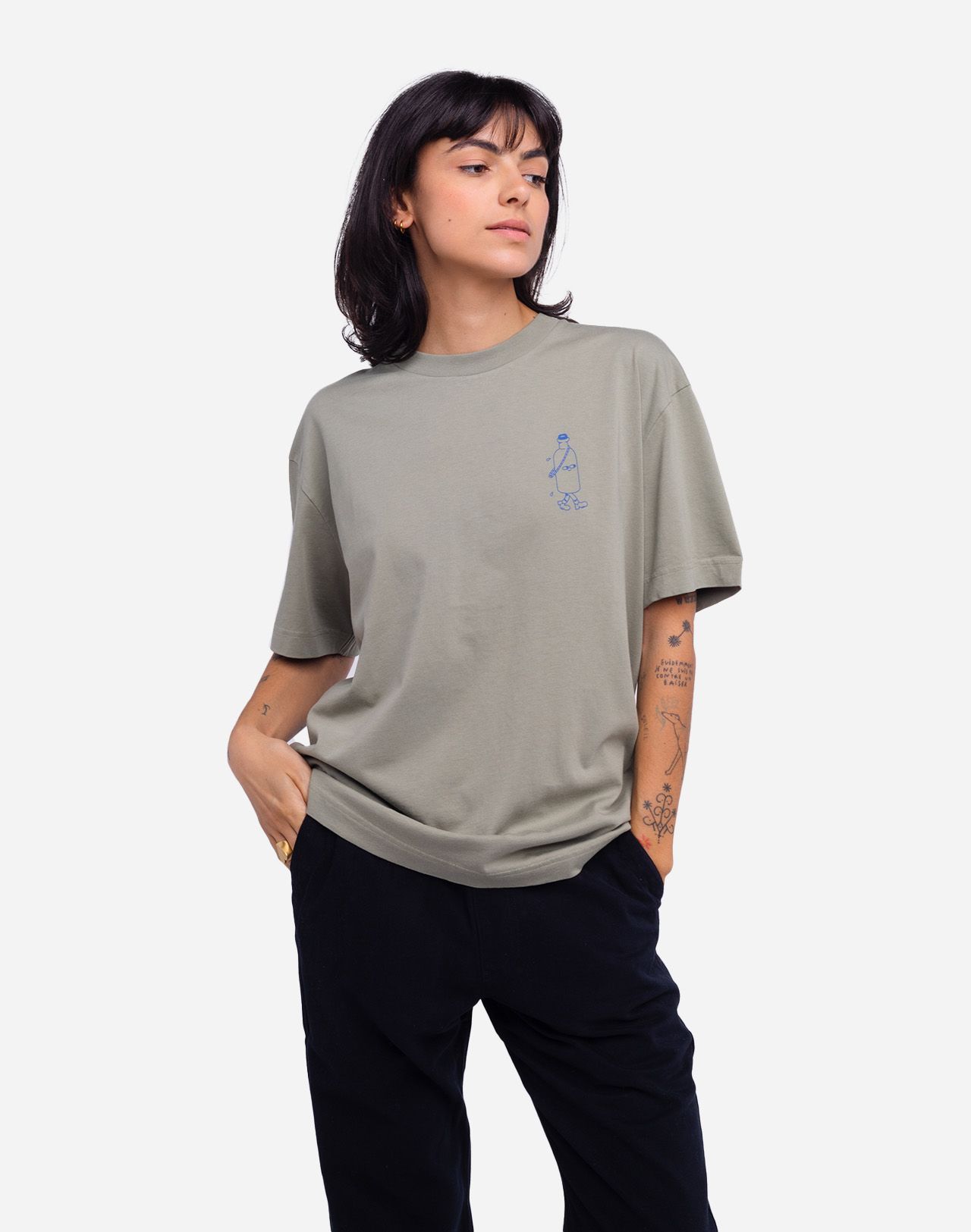 Oversized clay Hiking trip t-shirt