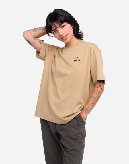 Oversized sand La Sieste t-shirt