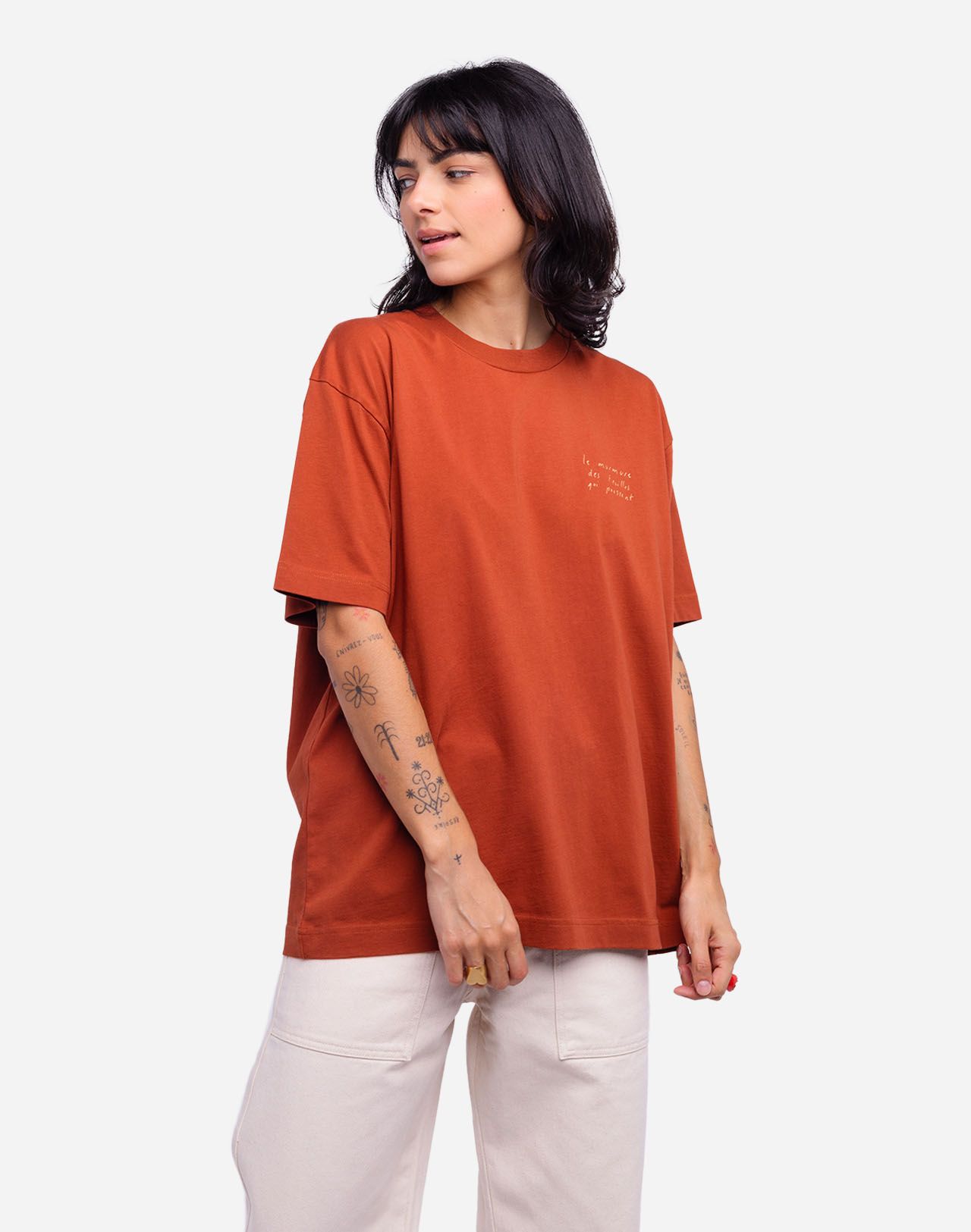 Oversized rust Le Murmure t-shirt