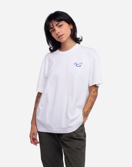 Oversized ecru Passarinho t-shirt