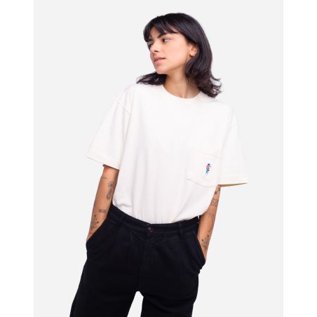 Oversized ivory Sticks t-shirt