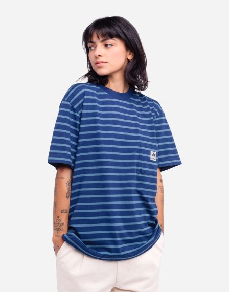 Oversized indigo blue Trega t-shirt