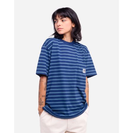 Oversized indigo blue Trega t-shirt