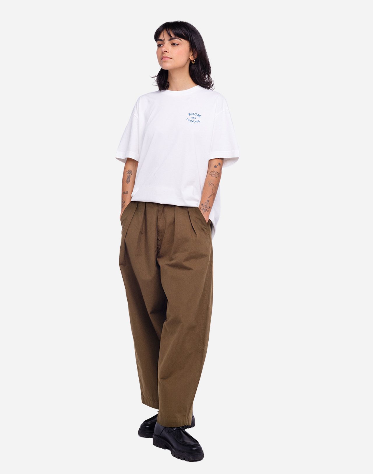 Khaki Cargeot trousers