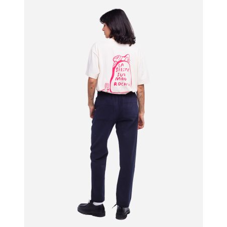 Navy Hatha trousers