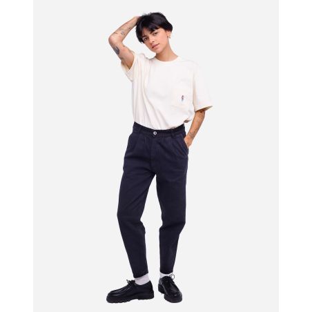 Black denim Swing trousers