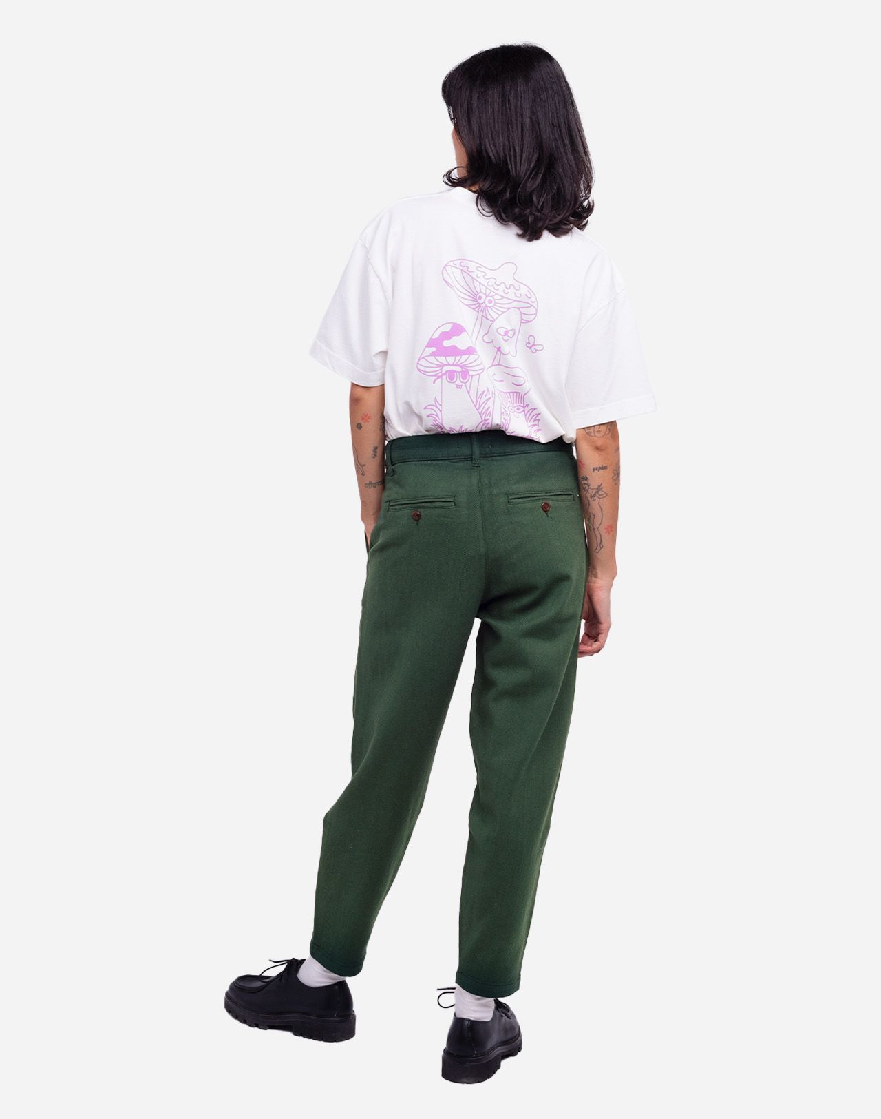 Forest green Swing trousers