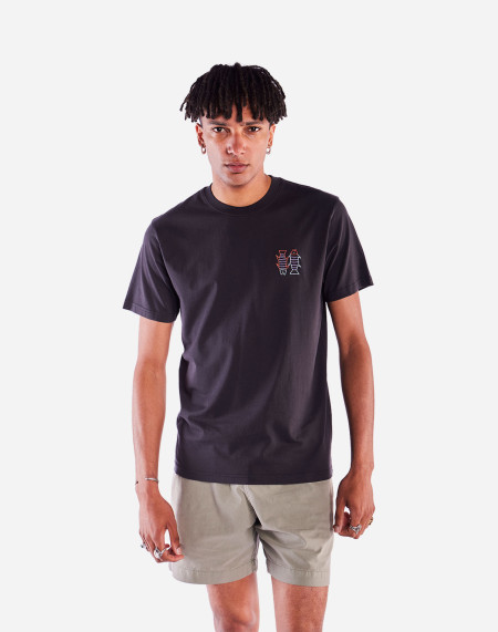 Carbon black Bude t-shirt