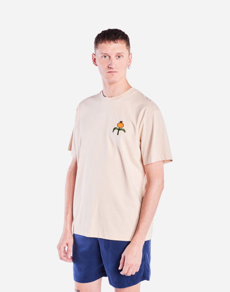 Loose cream Poppies t-shirt