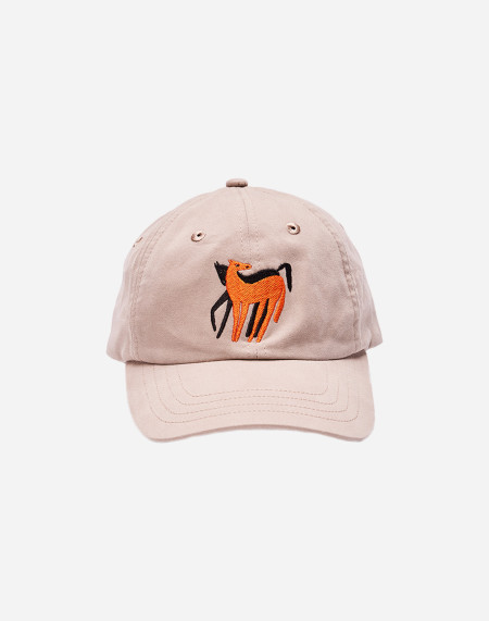 Beige Six Panel Hastar cap