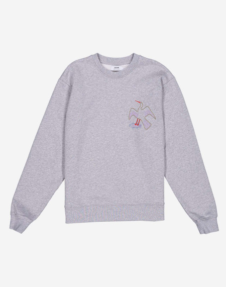 Flecked grey Bude sweatshirt