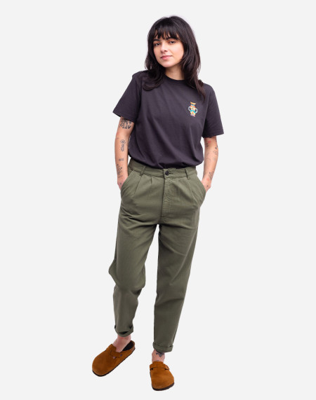 Olive green Swing trousers