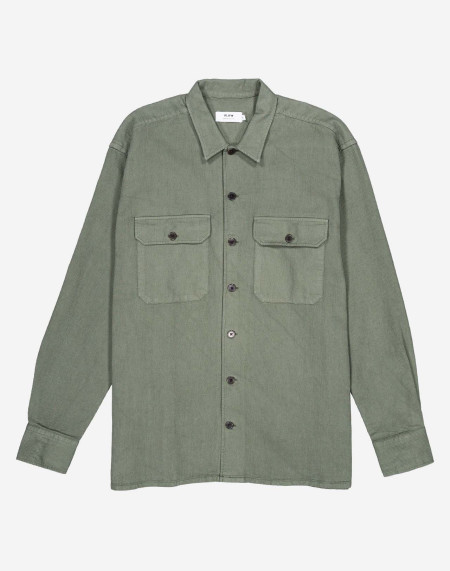 Chemise Decré Taza vert olive