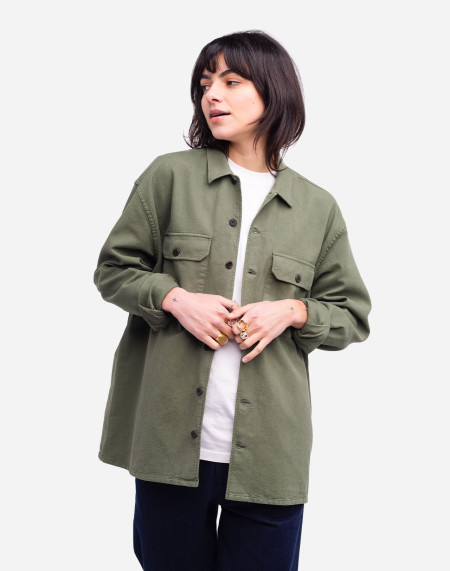 Olive green Decré Taza shirt