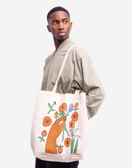 Totebag Toto Poppies écru...