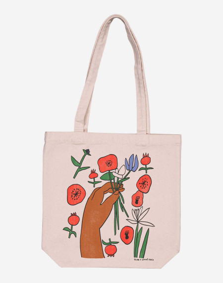 Totebag Toto Poppies écru...