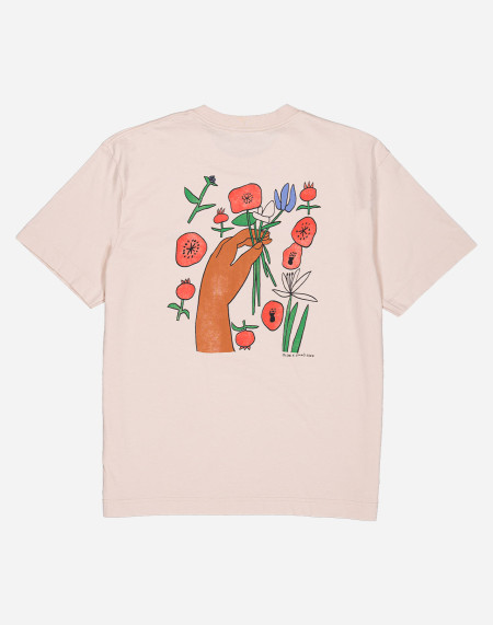 Loose cream Poppies t-shirt